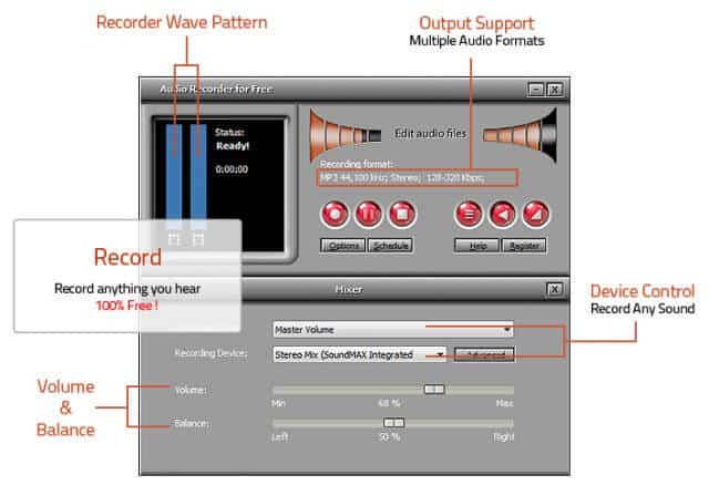 Audio Recorder for Free Screenshot
